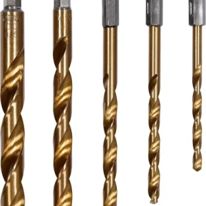 WIERTŁA DO MET 5SZT 4-10MM HEX TYT.POWŁ. YT-44700 Szybka wysyłka